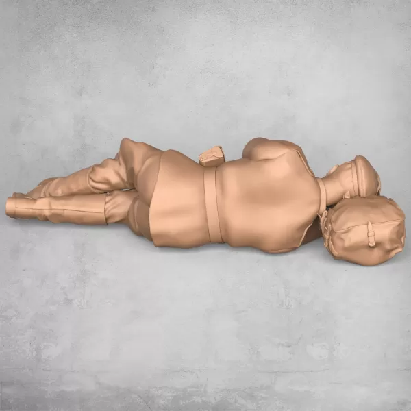 Sleeping Army Soldier - Model preview 4