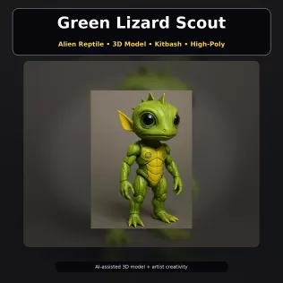 Fantasy Character Pack – Cute High-Poly Kitbash Creatures - Model thumbnail 20