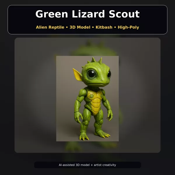 Fantasy Character Pack – Cute High-Poly Kitbash Creatures - Model preview 20