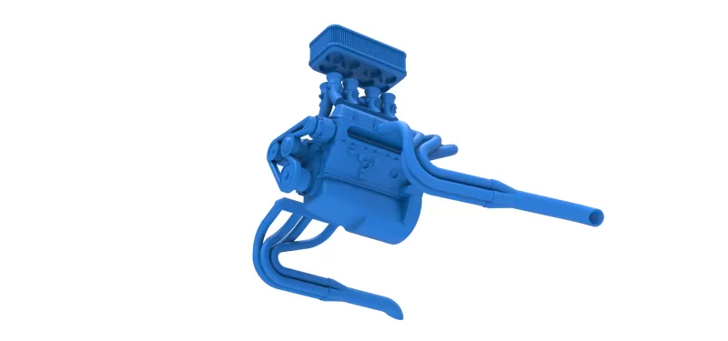 Engine of Silver Crown Car Scale 1:25 - Model preview 17