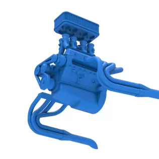 Engine of Silver Crown Car Scale 1:25 - Model thumbnail 17