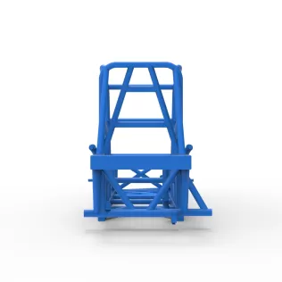 Frame of Vintage Dirt Modified stock car Version 4 Scale 1:25 - Model thumbnail 11