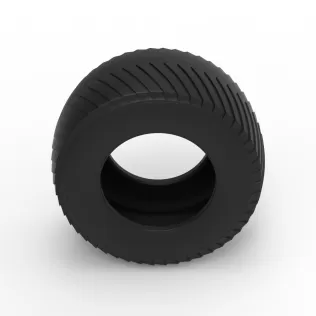 Pulling tractor rear tire 13 Scale 1:25 - Model thumbnail 6