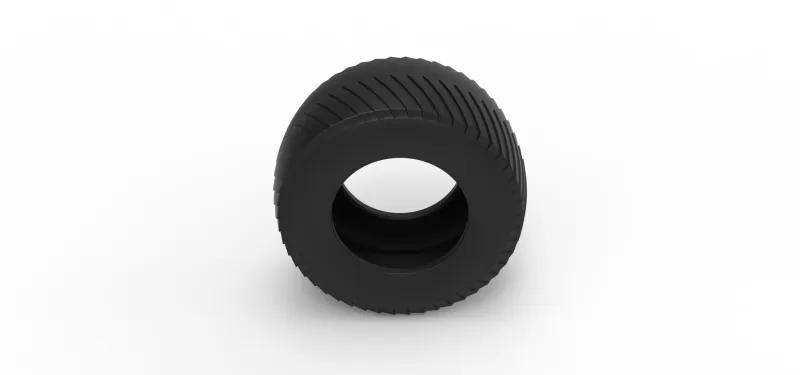 Pulling tractor rear tire 13 Scale 1:25 - Model preview 6