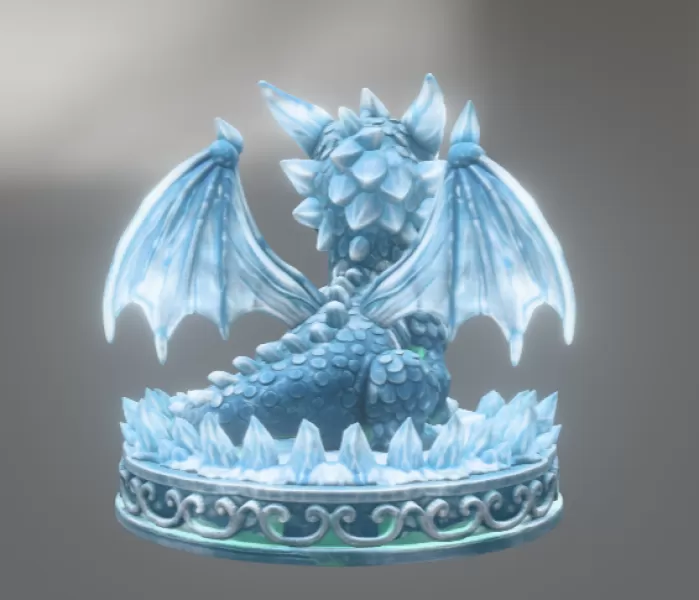 Crystal Ice Baby Dragon STL File for 3D Print - Model preview 7