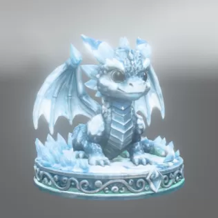 Crystal Ice Baby Dragon STL File for 3D Print - Model thumbnail 8