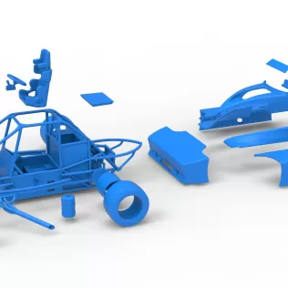 Experimental Pavement Silver Crown Car Version 3 Scale 1:25 - Model thumbnail 28