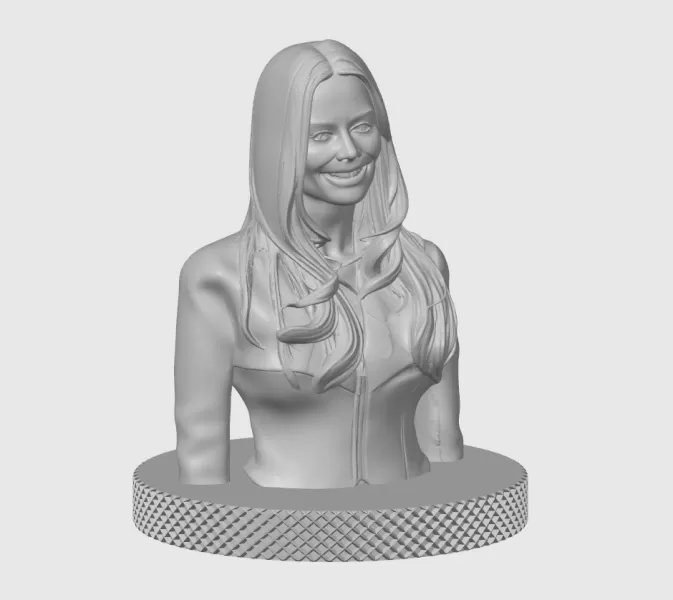 Margot Robbie 3D Bust Print - Model preview 10