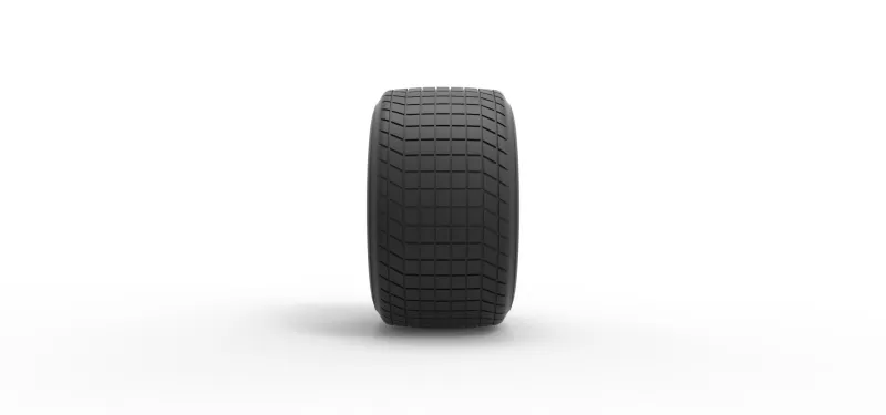 Wheel of Vintage Dirt race car V4 Scale 1:25 - Model preview 4