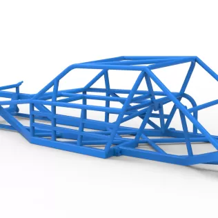 Frame of Vintage Asphalt Modified stock car V2 Scale 1:25 - Model thumbnail 9