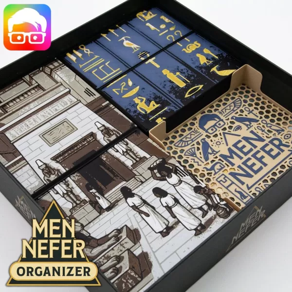 Men Nefer (retail ed.) board game organizer by @ammedia3d - Model preview 1