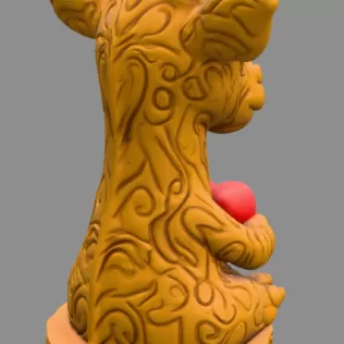 Giraffe with Heart – STL File | Digital Download - Model thumbnail 5