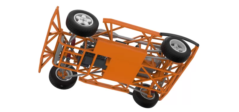 BriSCA Formula 2 Stock Car Base Scale 1:25 - Model preview 3