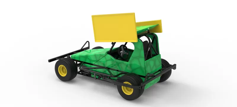 BriSCA Micro Formula 2 Stock Car Scale 1:16 - Model preview 11