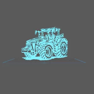 Tractor - John Deere 8R Wall Art