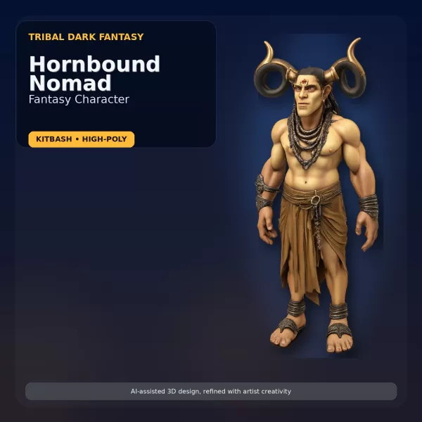 Stylized Mythic Character Pack – Kitbash High-Poly Collection - Model preview 16