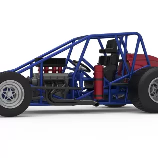 Dirt Silver Crown Car Base Scale 1:25 - Model thumbnail 2