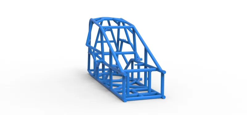 Frame of Three Quarter Midget Scale 1:25 - Model preview 17