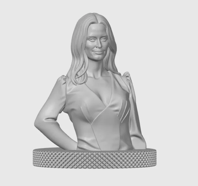 Emily Blunt 3D Bust Print - Model preview 11