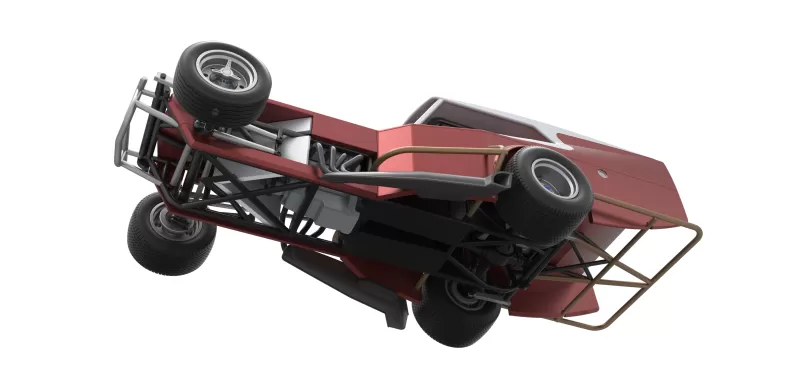 Vintage Dirt Modified stock car Version 5 Scale 1:25 - Model preview 3