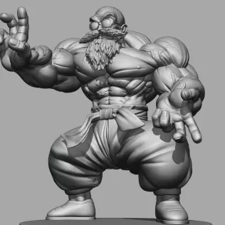 Master Roshi full Power - Model thumbnail 6