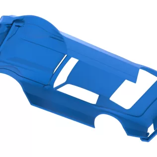 Shell of Vintage Dirt late model Race car Version 2 Scale 1:25 - Model thumbnail 3