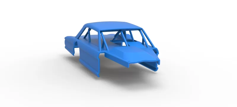 Shell of Vintage Asphalt Modified stock car V11 Scale 1:25 - Model preview 18