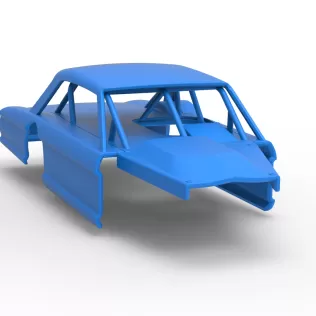 Shell of Vintage Asphalt Modified stock car V11 Scale 1:25 - Model thumbnail 18