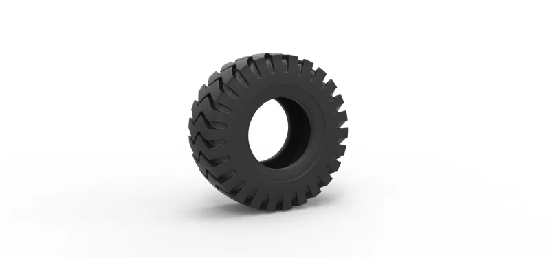Tractor tire 38 Scale 1:25 - Model preview 1