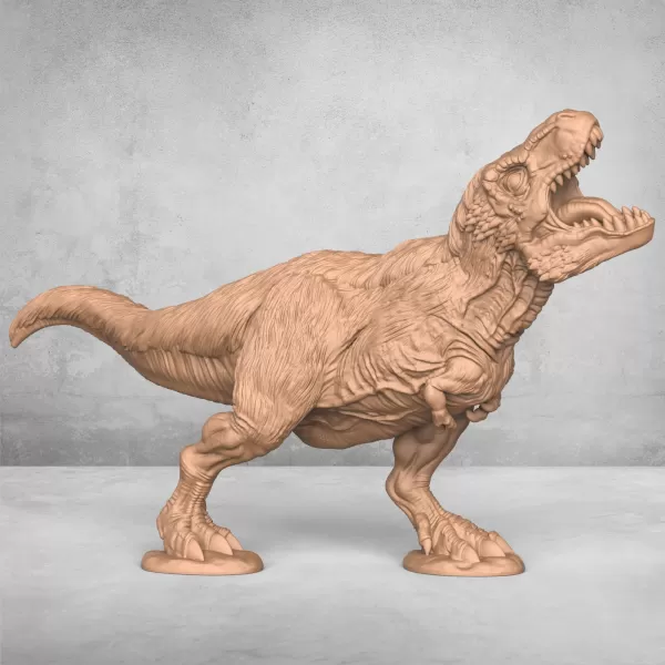 Trex Dinosaur Statue - Model preview 1