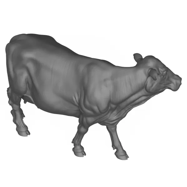 3D Printable Milking Cow - Model preview 5