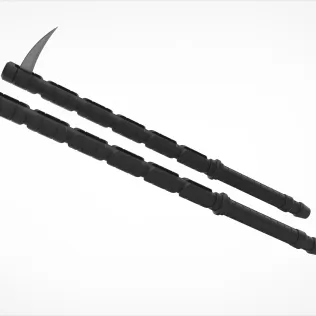 Yelena Belova Combat Batons from the Thunderbolts* 2025 - Model thumbnail 3