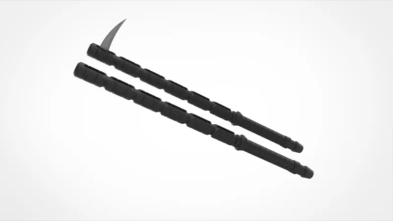 Yelena Belova Combat Batons from the Thunderbolts* 2025 - Model preview 3