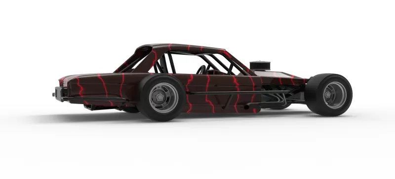 Vintage Asphalt Modified stock car V13 Scale 1:25 - Model preview 21