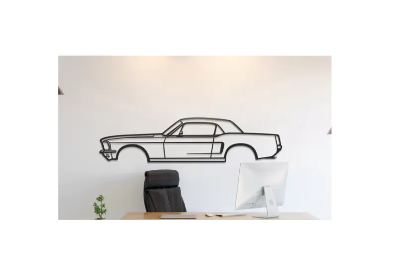 Ford - Mustang Hardtop 1968 Wall Art - Model preview 1