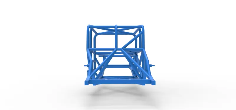 Frame of Canadian vintage modified stock car Scale 1:25 - Model preview 11