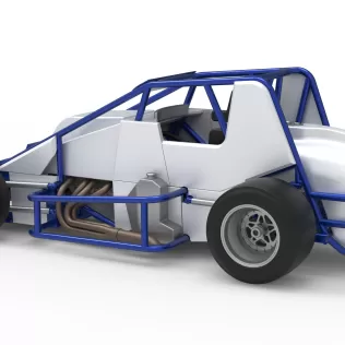 Pavement Silver Crown Car Scale 1:25 - Model thumbnail 12