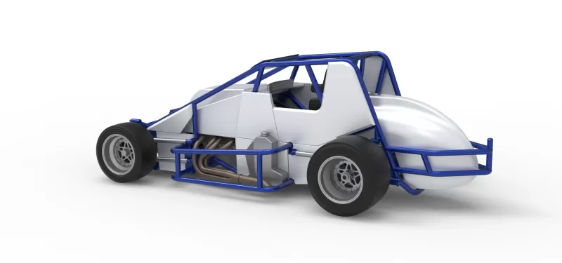 Pavement Silver Crown Car Scale 1:25 - Model preview 12