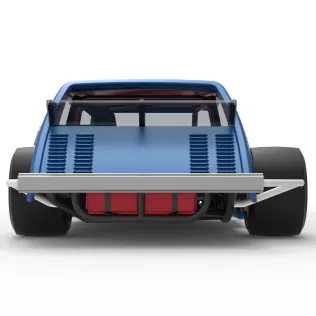 Vintage Asphalt Modified stock car V10 Scale 1:25 - Model thumbnail 16