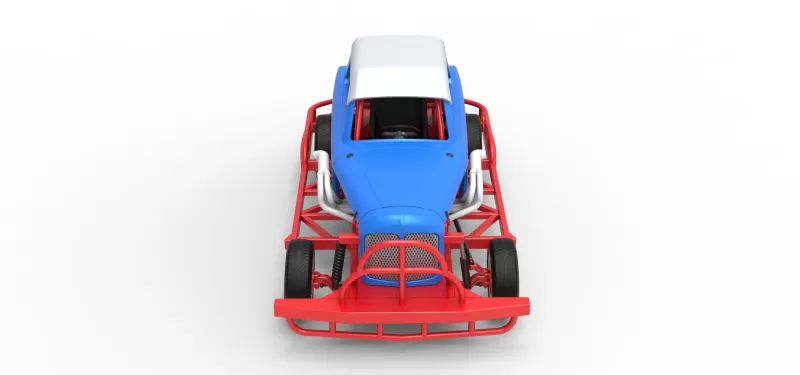 New Zealand Vintage Stock car Scale 1:25 - Model preview 8