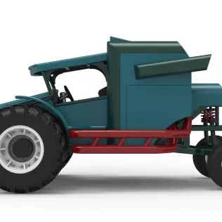 Racing Combine Harvester Version 2 Scale 1:25 - Model thumbnail 9