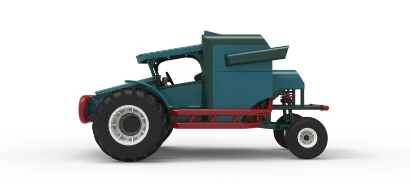Racing Combine Harvester Version 2 Scale 1:25 - Model preview 9