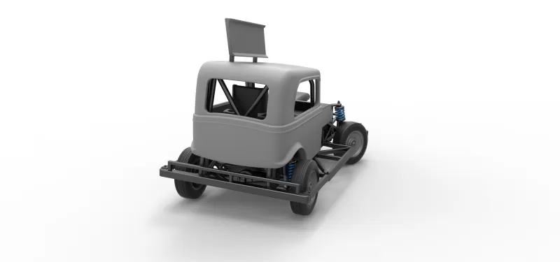 New Zealand Ministock car while turning Scale 1:25 - Model preview 18