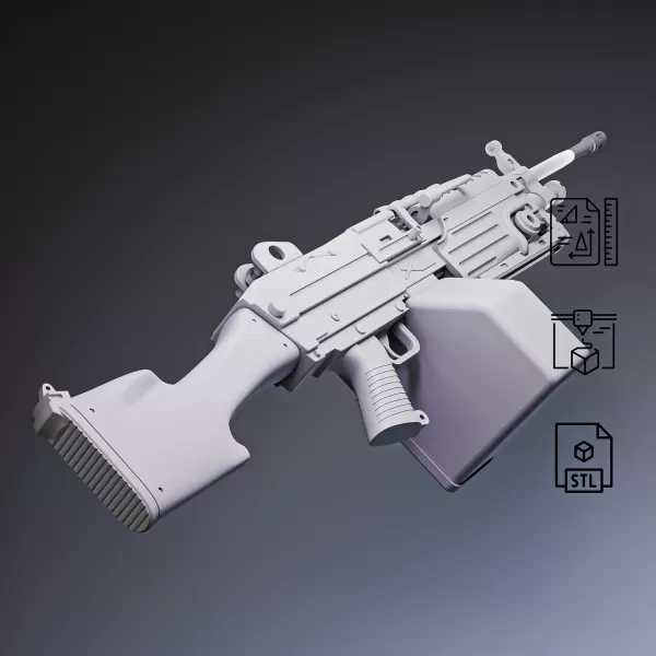 M249 Light Machine Gun #RoZ - Model preview 6
