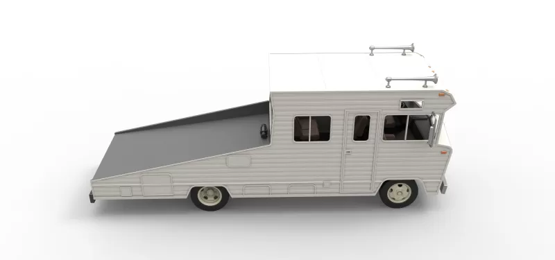 Vintage Transporter truck for Race car Version 7 Scale 1:25 - Model preview 27