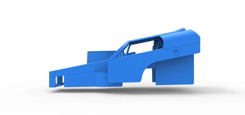 Shell of Vintage Dirt Modified stock car Version 2 Scale 1:25 - Model preview 6