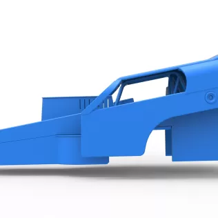 Shell of Vintage Dirt Modified stock car Version 2 Scale 1:25 - Model thumbnail 6
