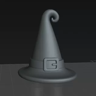 Witch's hat 3D Printed Mold - Model thumbnail 2