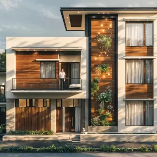 RESIDENTIAL 3D EXTERIOR FACADE - Model thumbnail 3