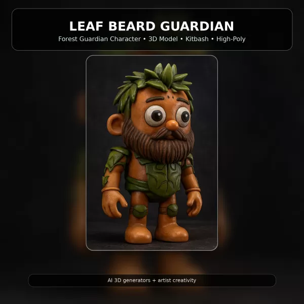 Fantasy Toy Character Collection Kitbash High-Poly 3D Model Set - Model preview 16